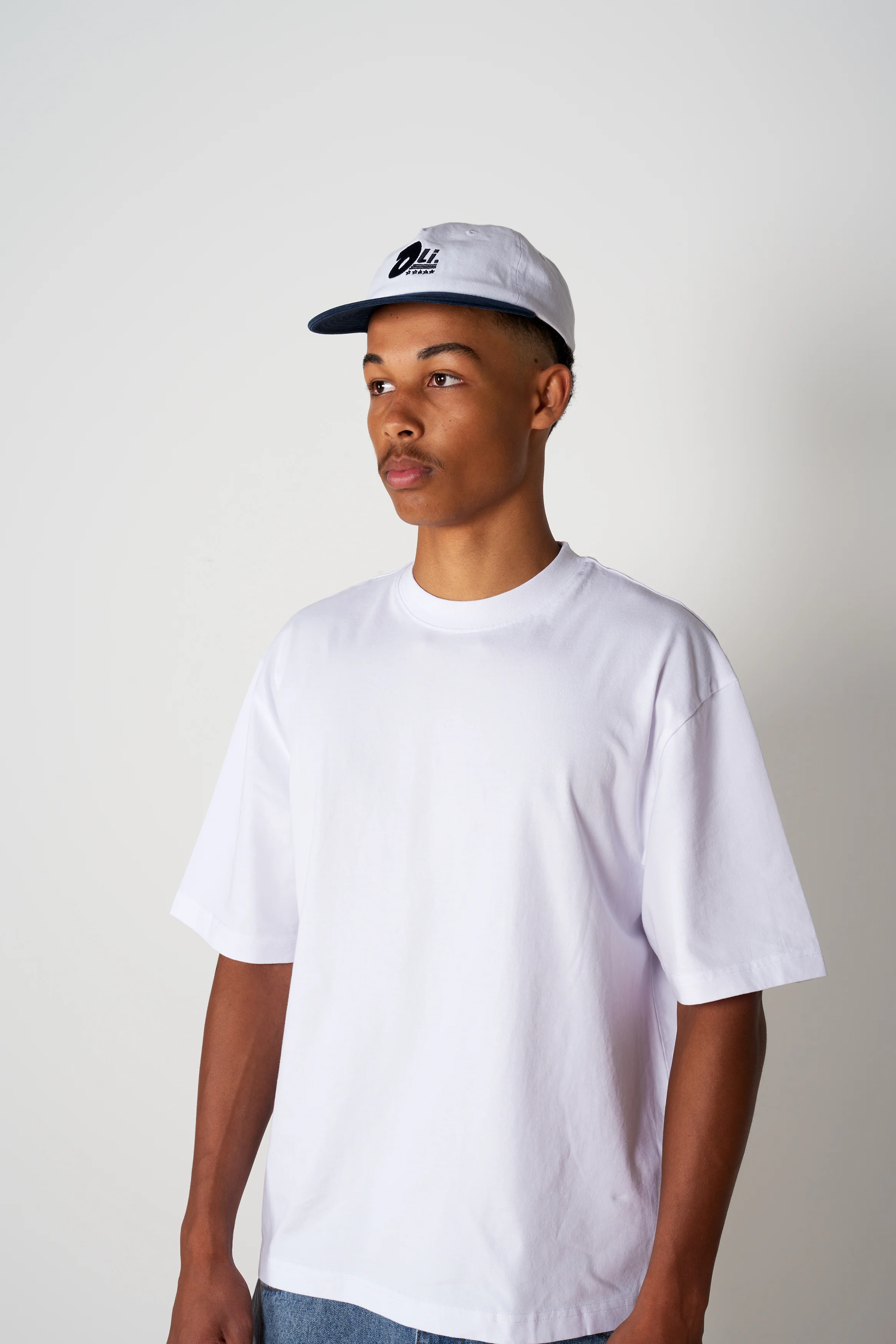 5 Star Cap - White/Navy - Image 5