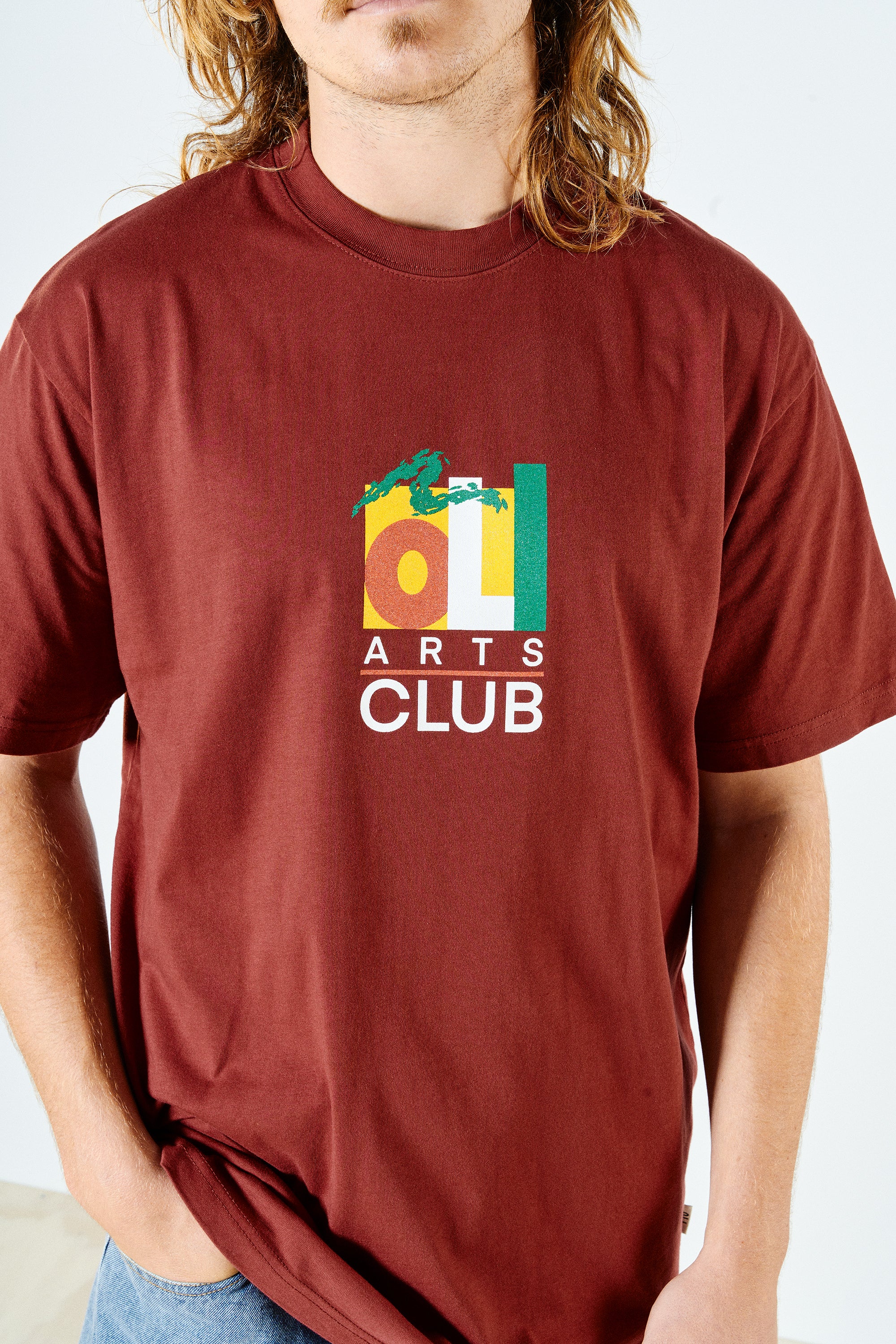 Arts Club T - Maroon - Image 4