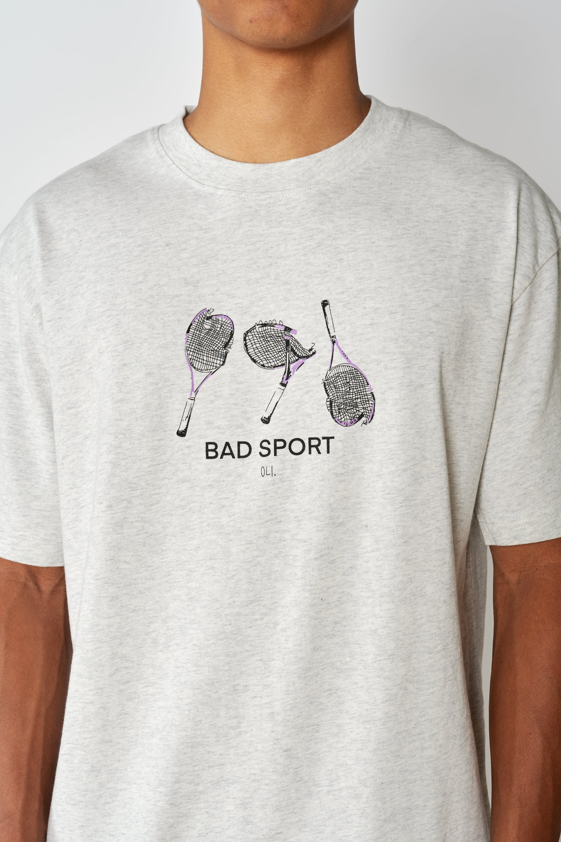 Bad Sport T - Snow Marle - Image 4