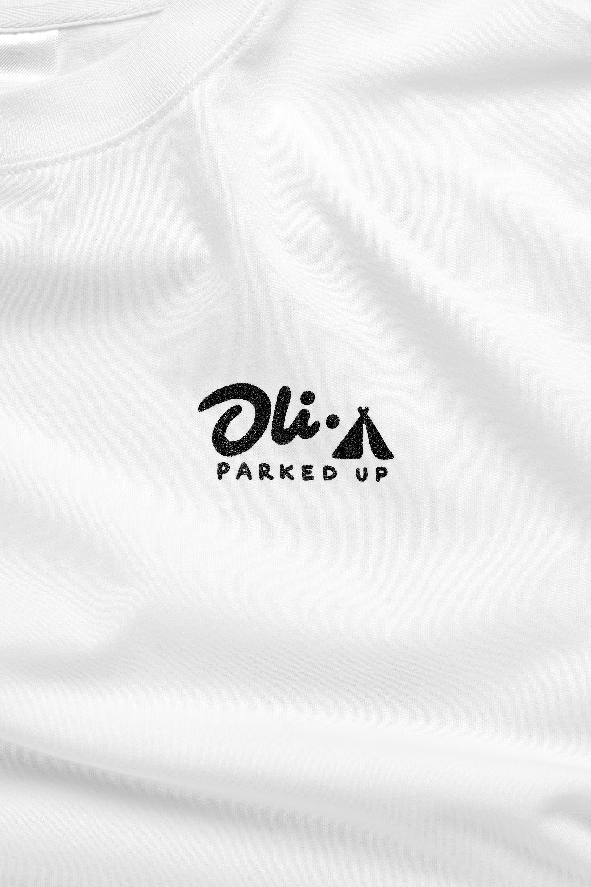 Camping Back Print T - White - Image 4