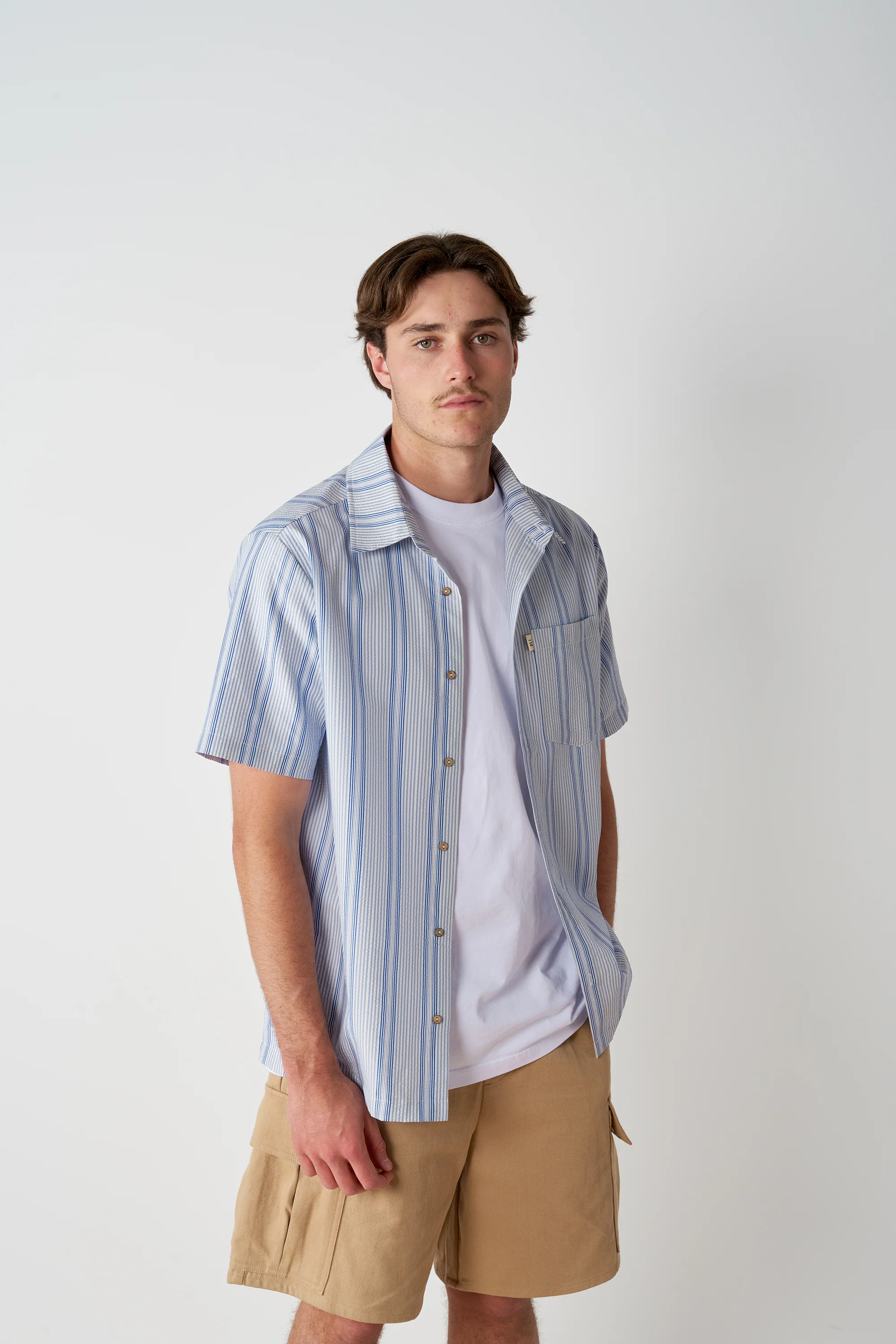 Coast Button Up - Sky - Image 3