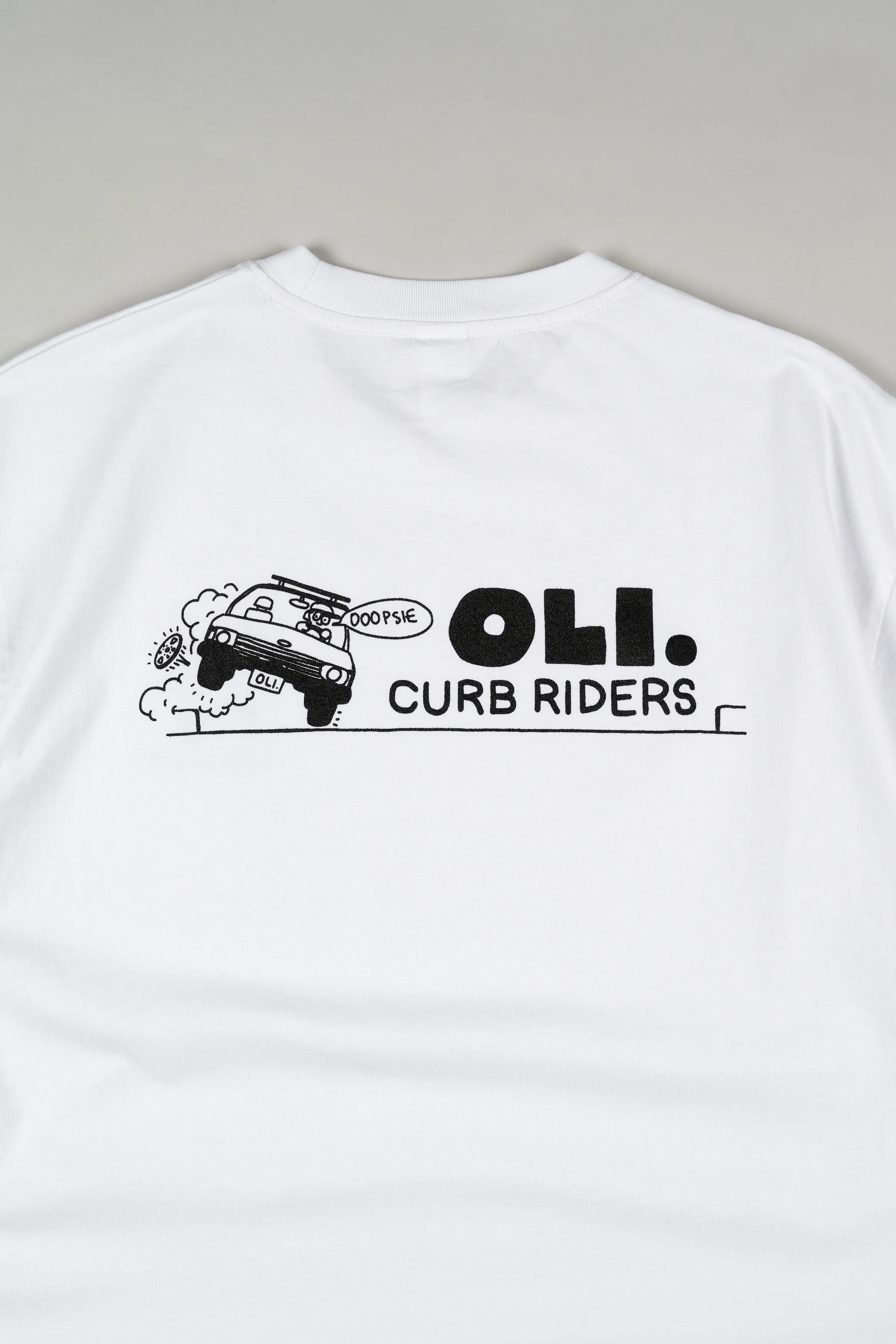Curb Rider Back Print T - White - Image 3