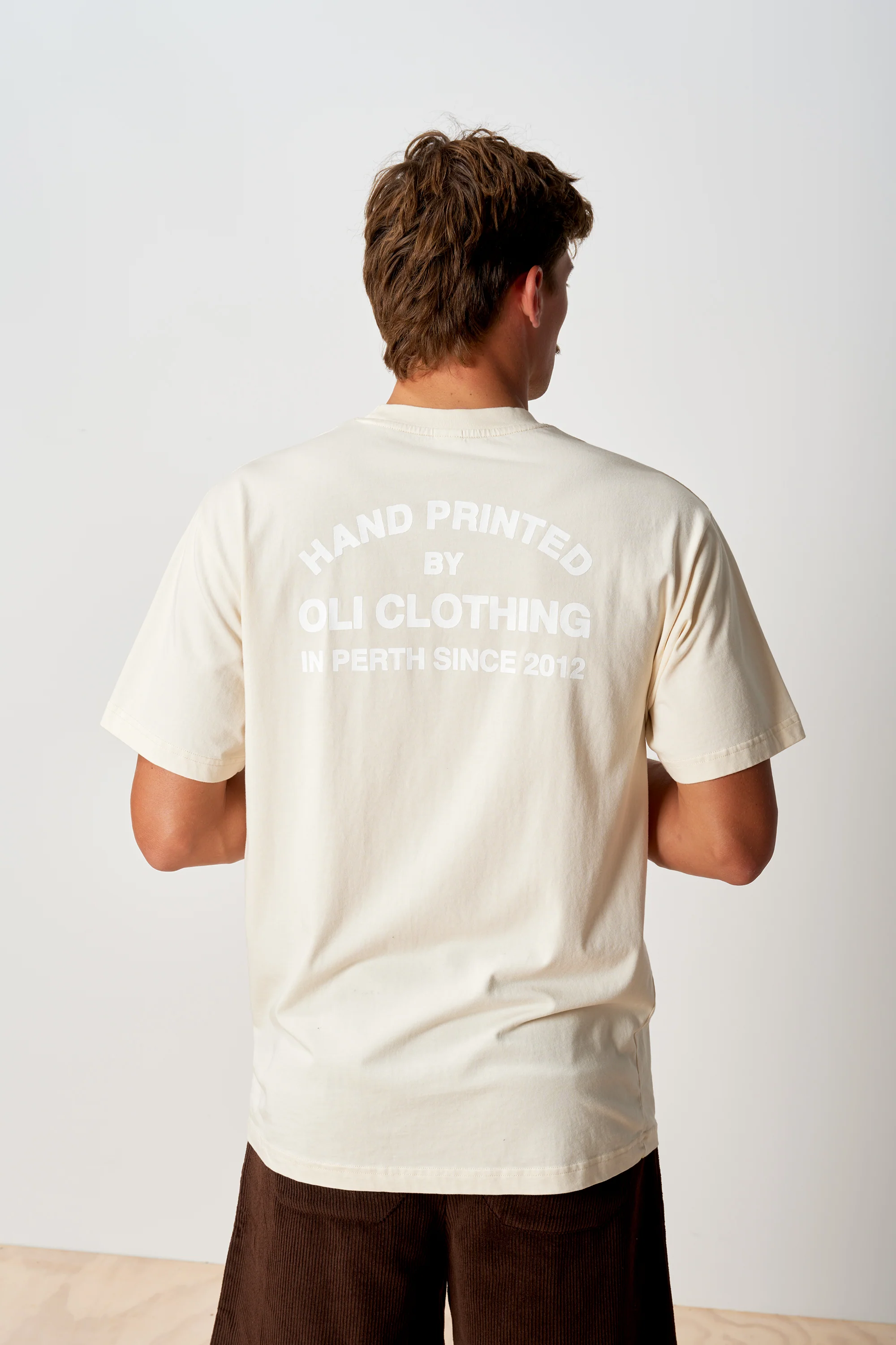 Emblem Back Print T - Butter - Image 6