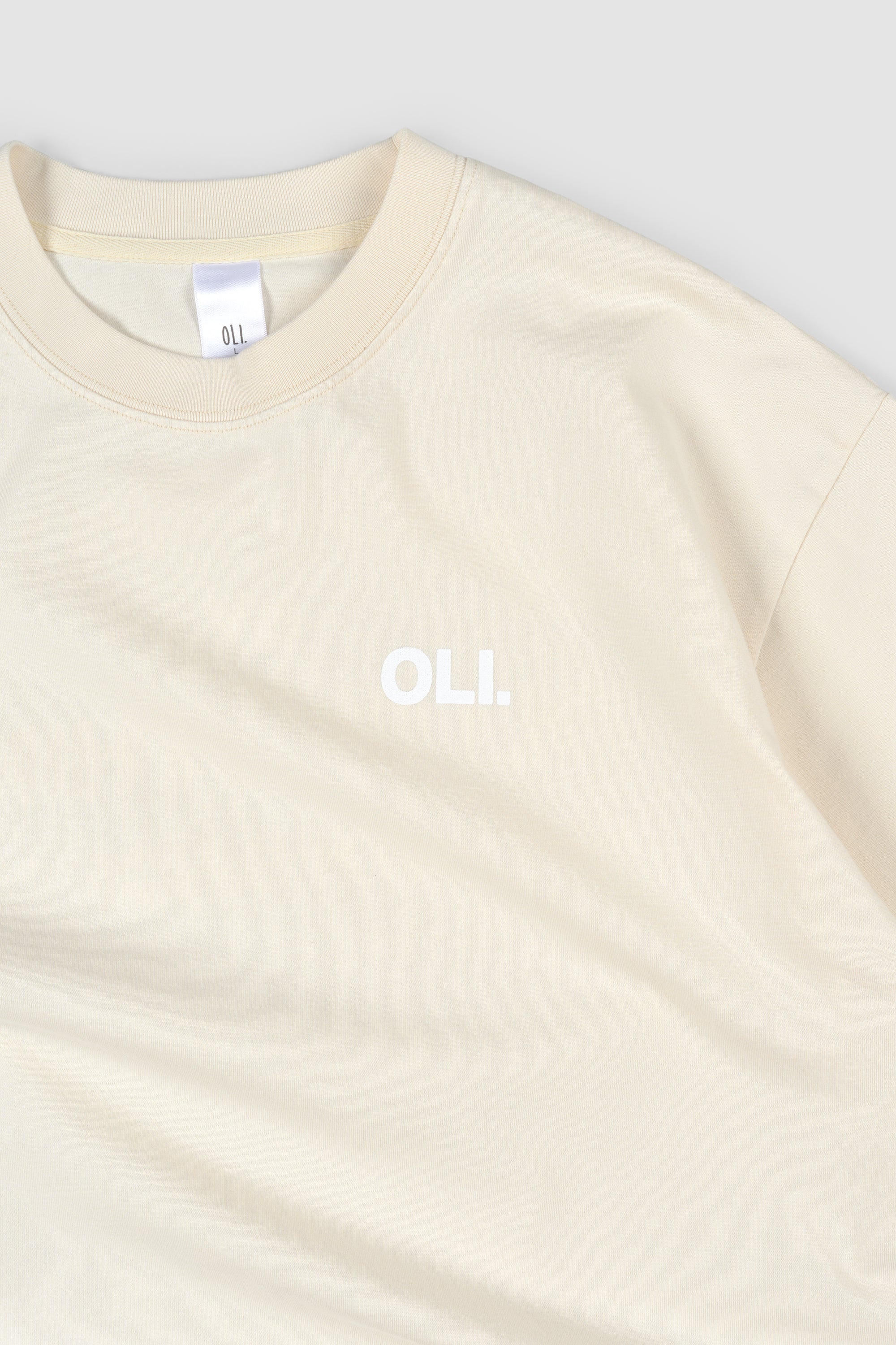 Emblem Back Print T - Butter - Image 8