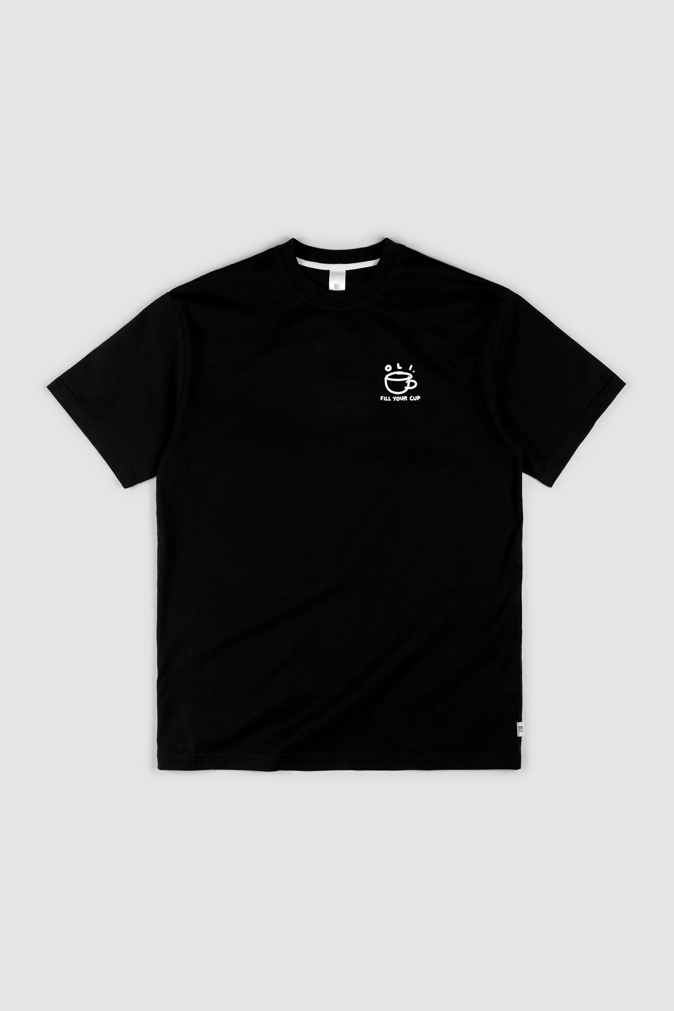 Fill Your Cup Back Print T - Black - Image 2
