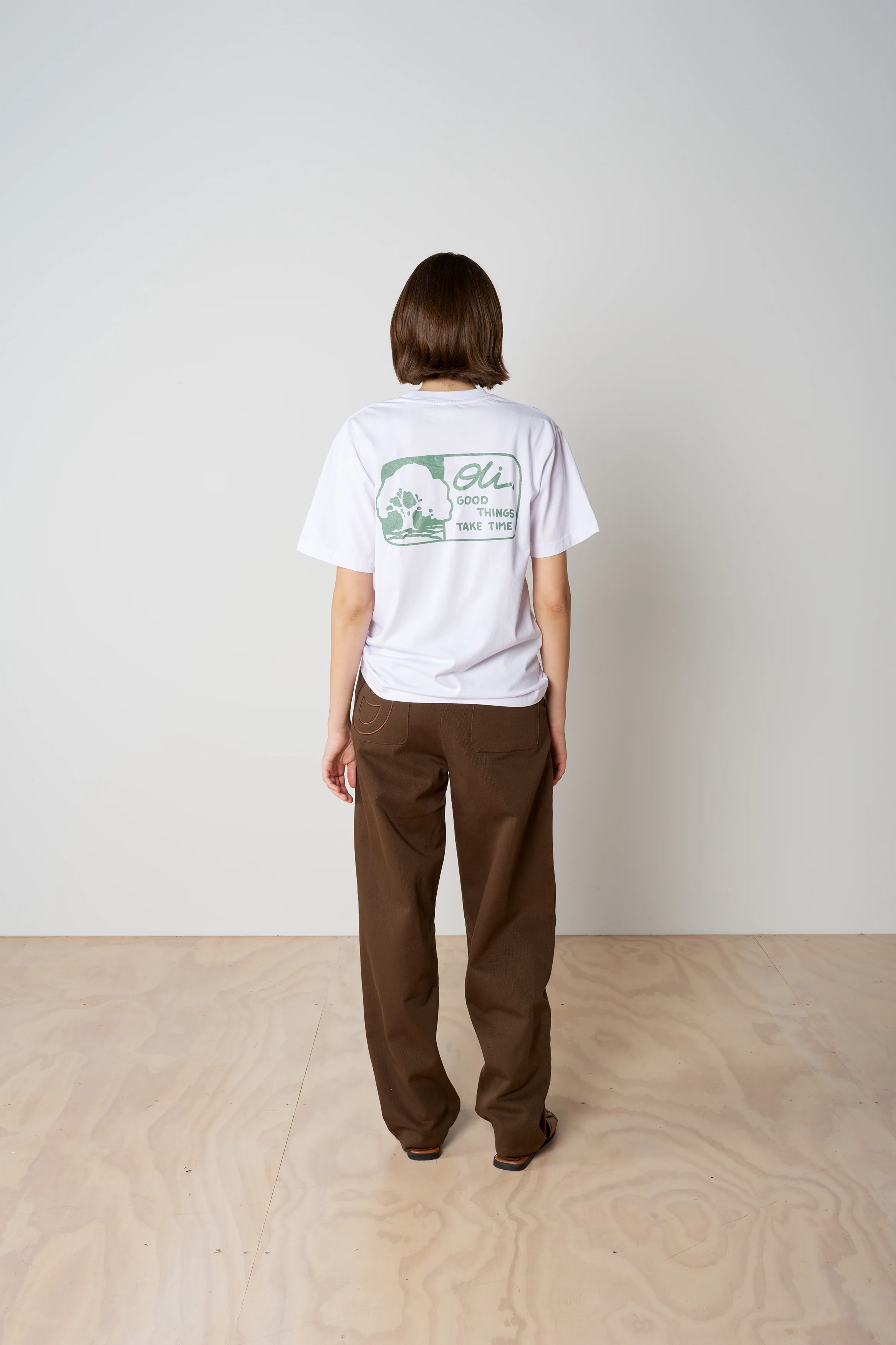 Good Things Take Time Back Print T - White - Image 4