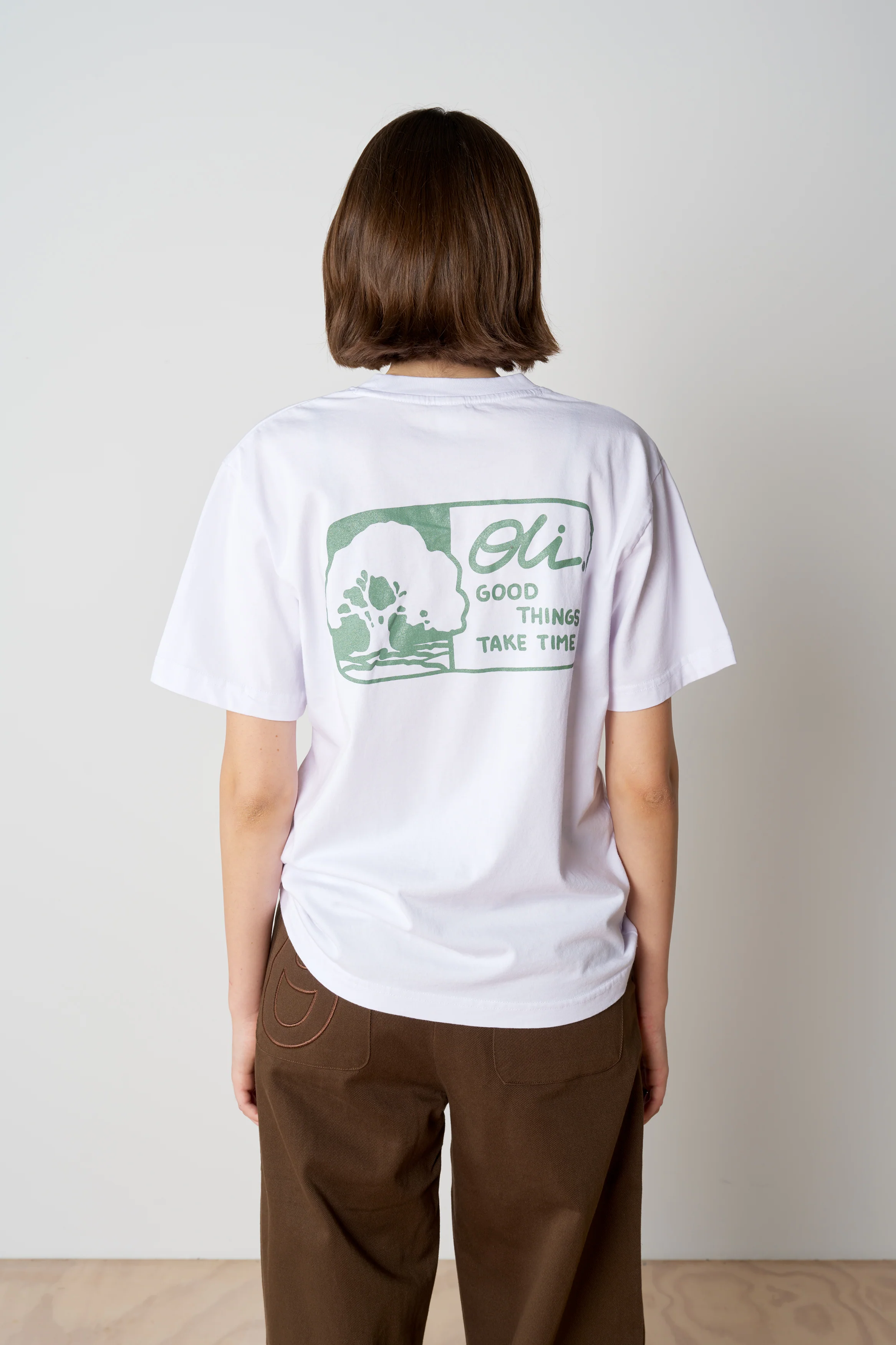 Good Things Take Time Back Print T - White - Image 6