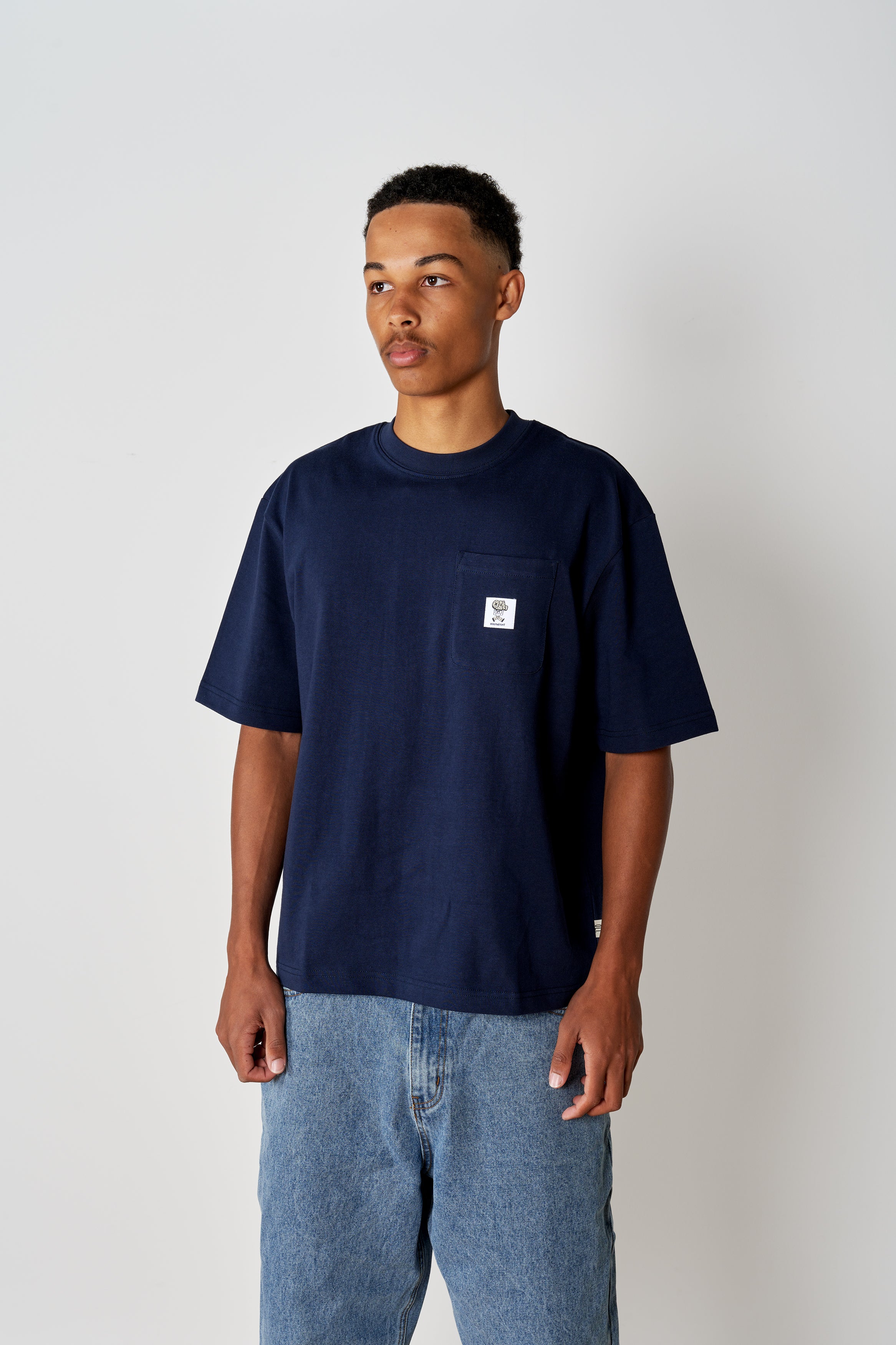 Heavyweight Pocket T - Navy - Image 5