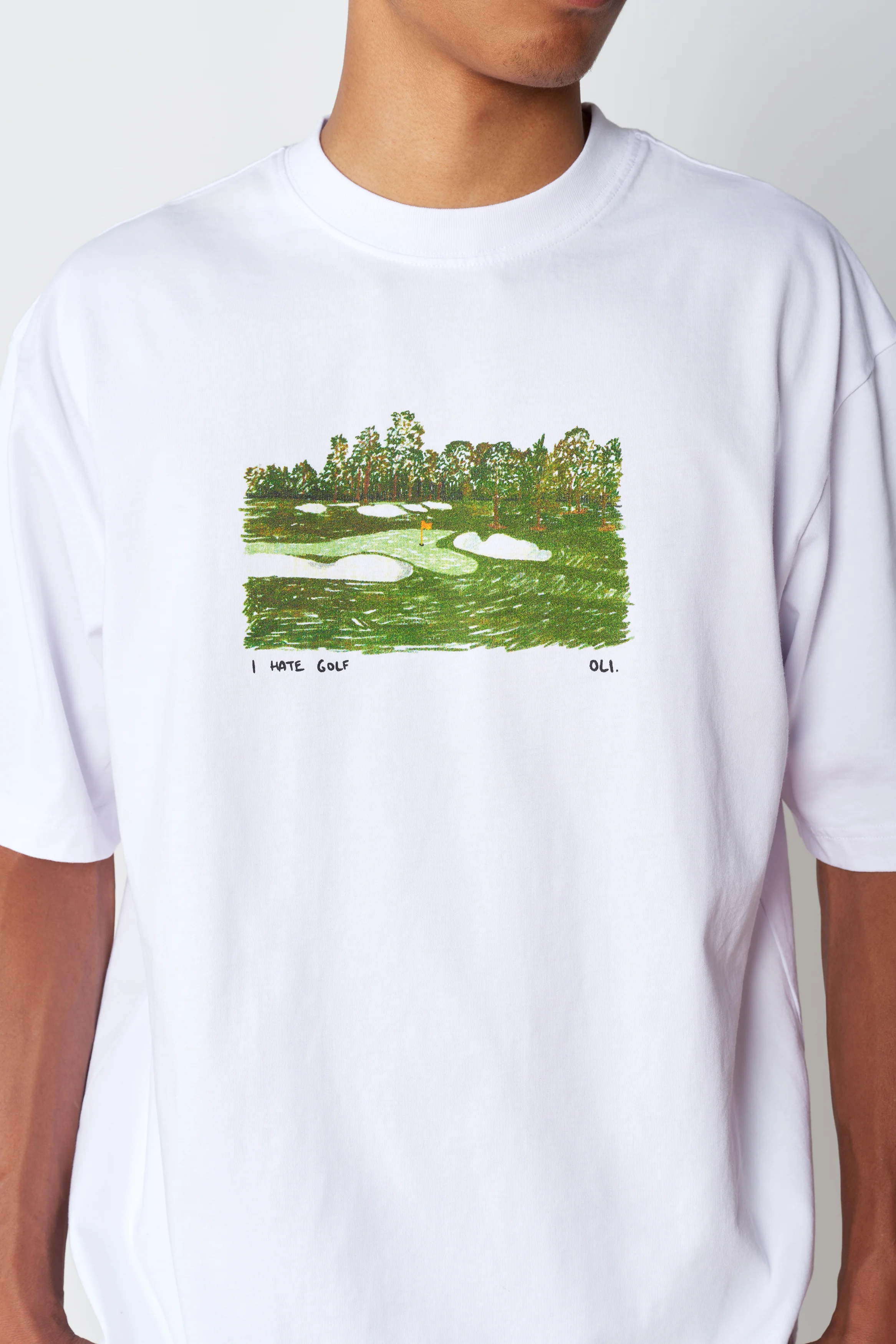 I Hate Golf T - White - Image 5