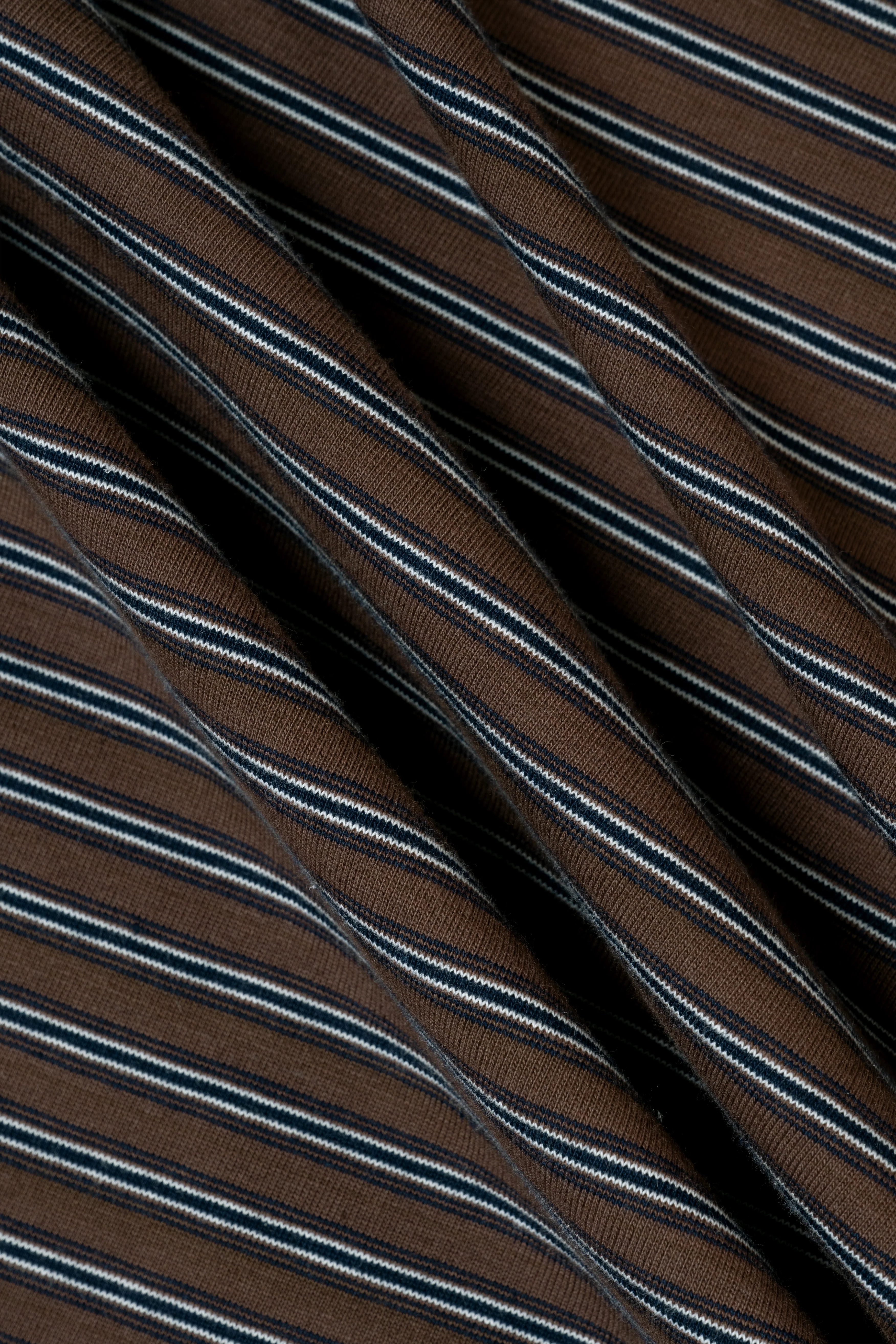 Jamie Stripe Long Sleeve T - Brown - Image 8
