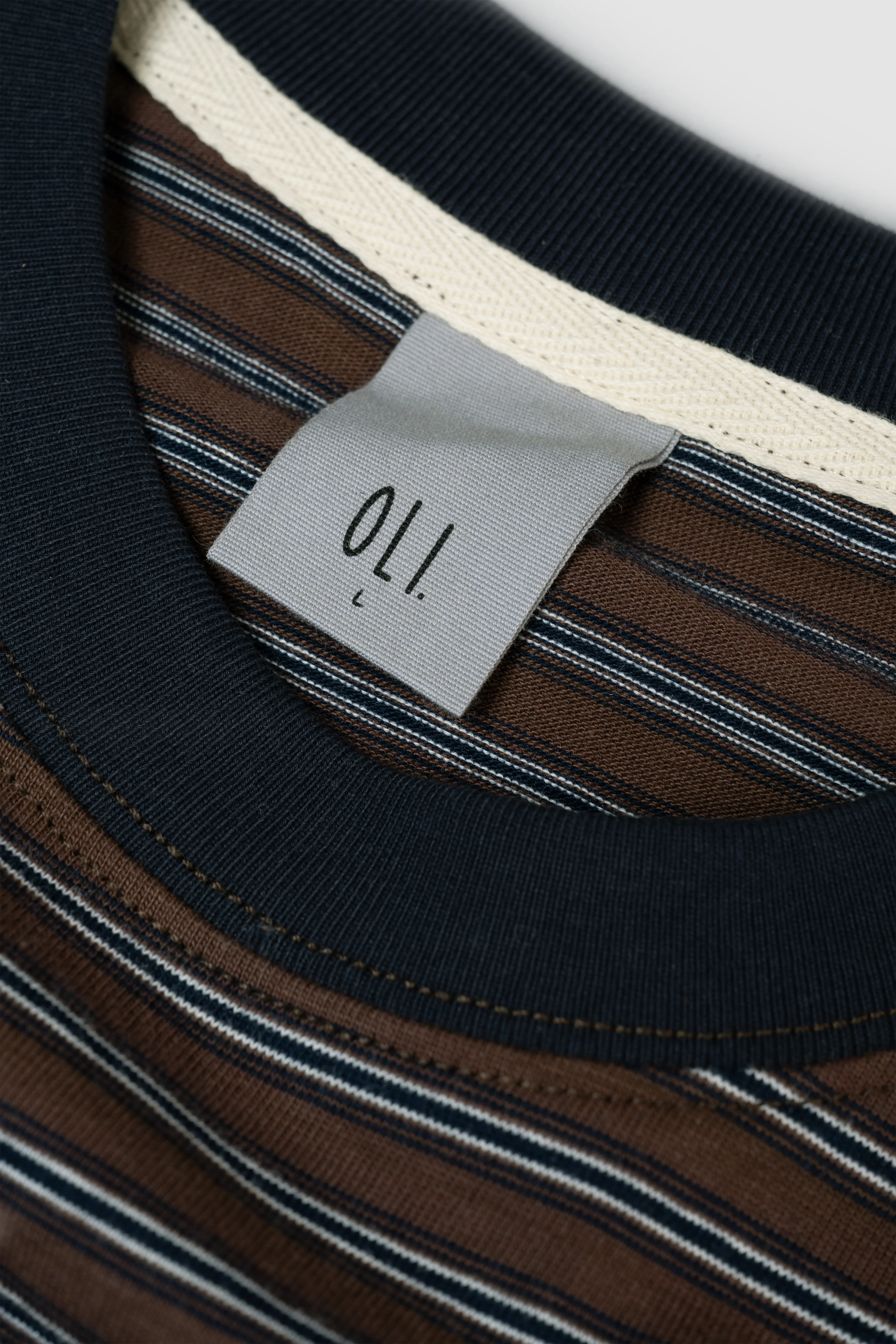 Jamie Stripe Long Sleeve T - Brown - Image 9