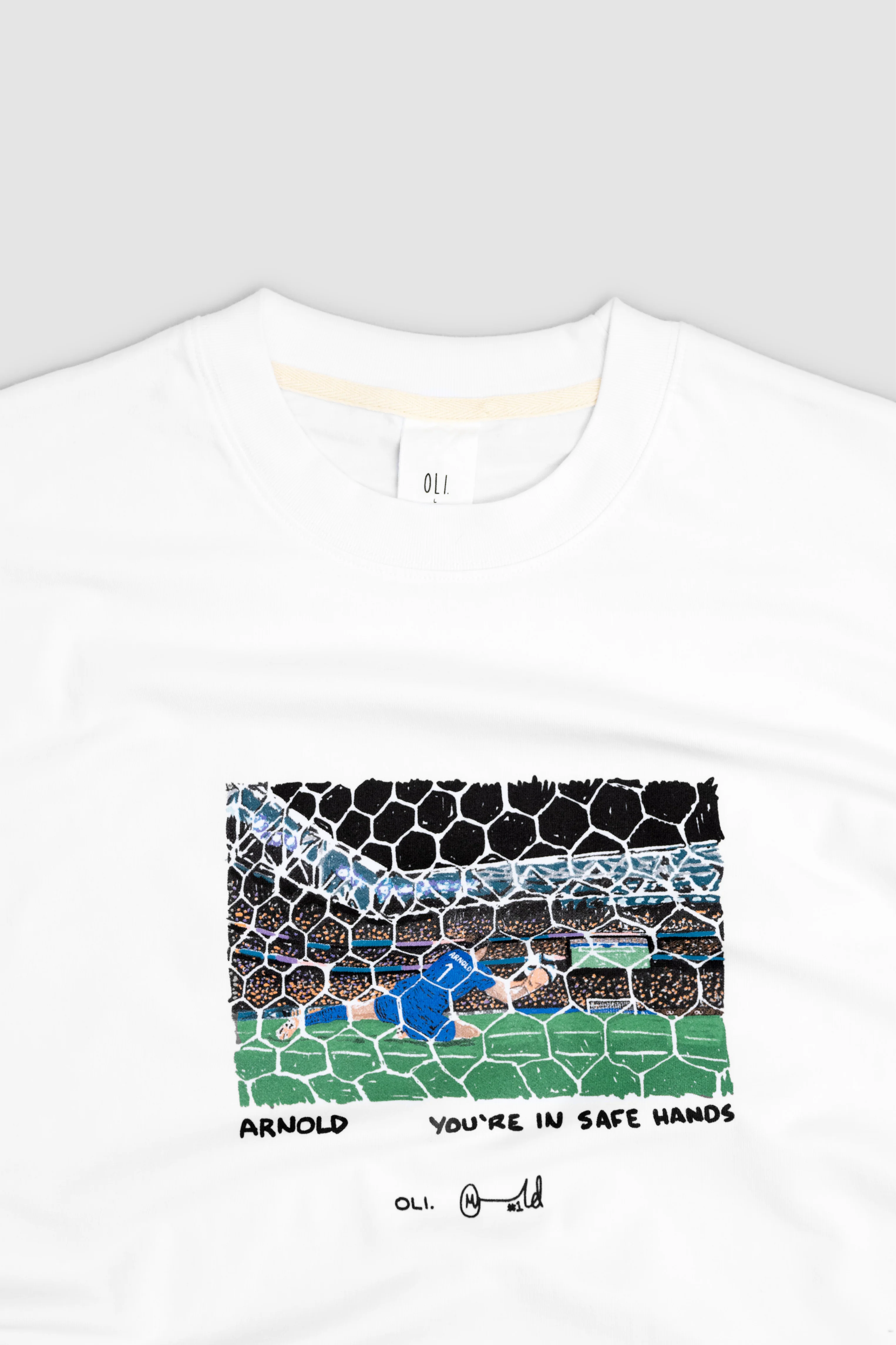 Oli x Arnold Collab Crop T - White - Image 4