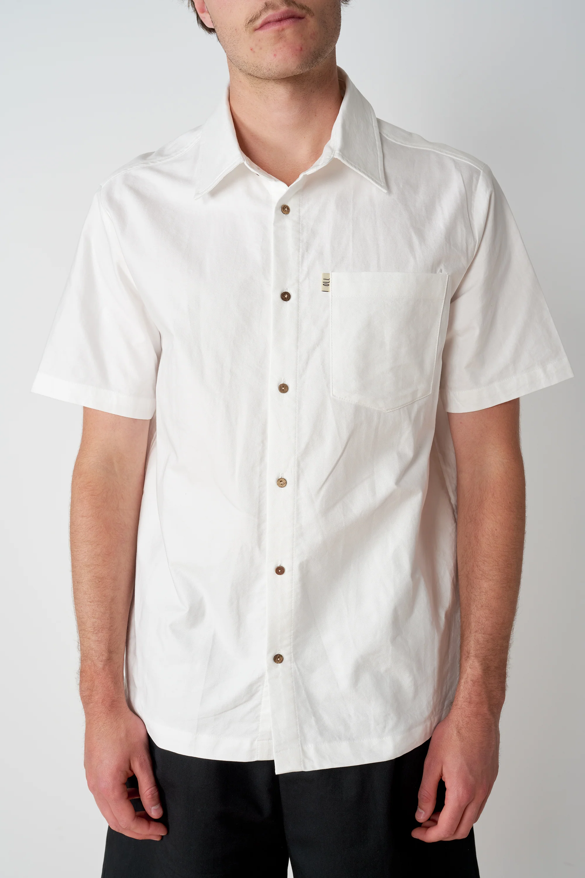 Oxford Button Up - White - Image 4