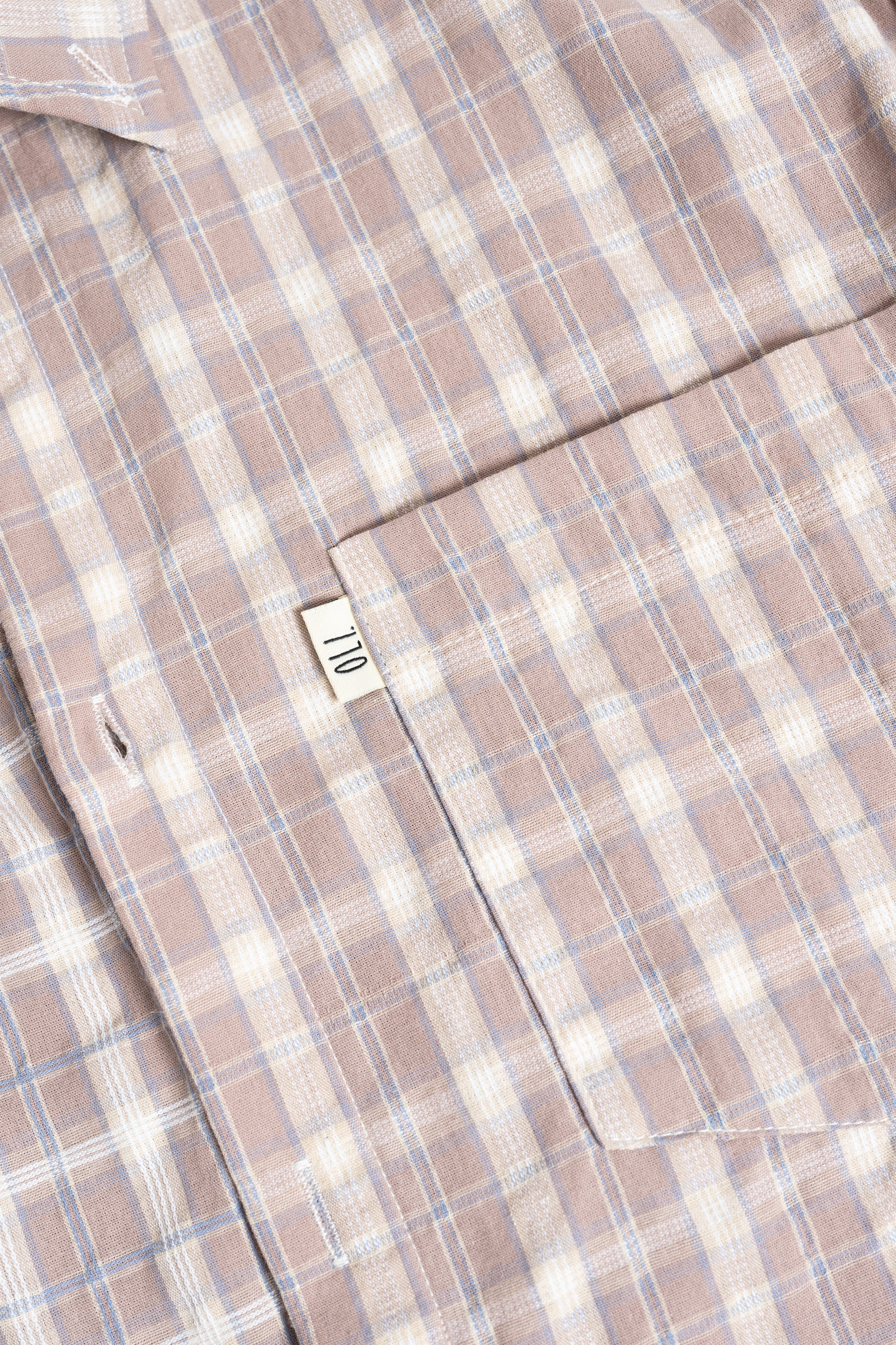 Plaid Long Sleeve Button Up - Clay - Image 6