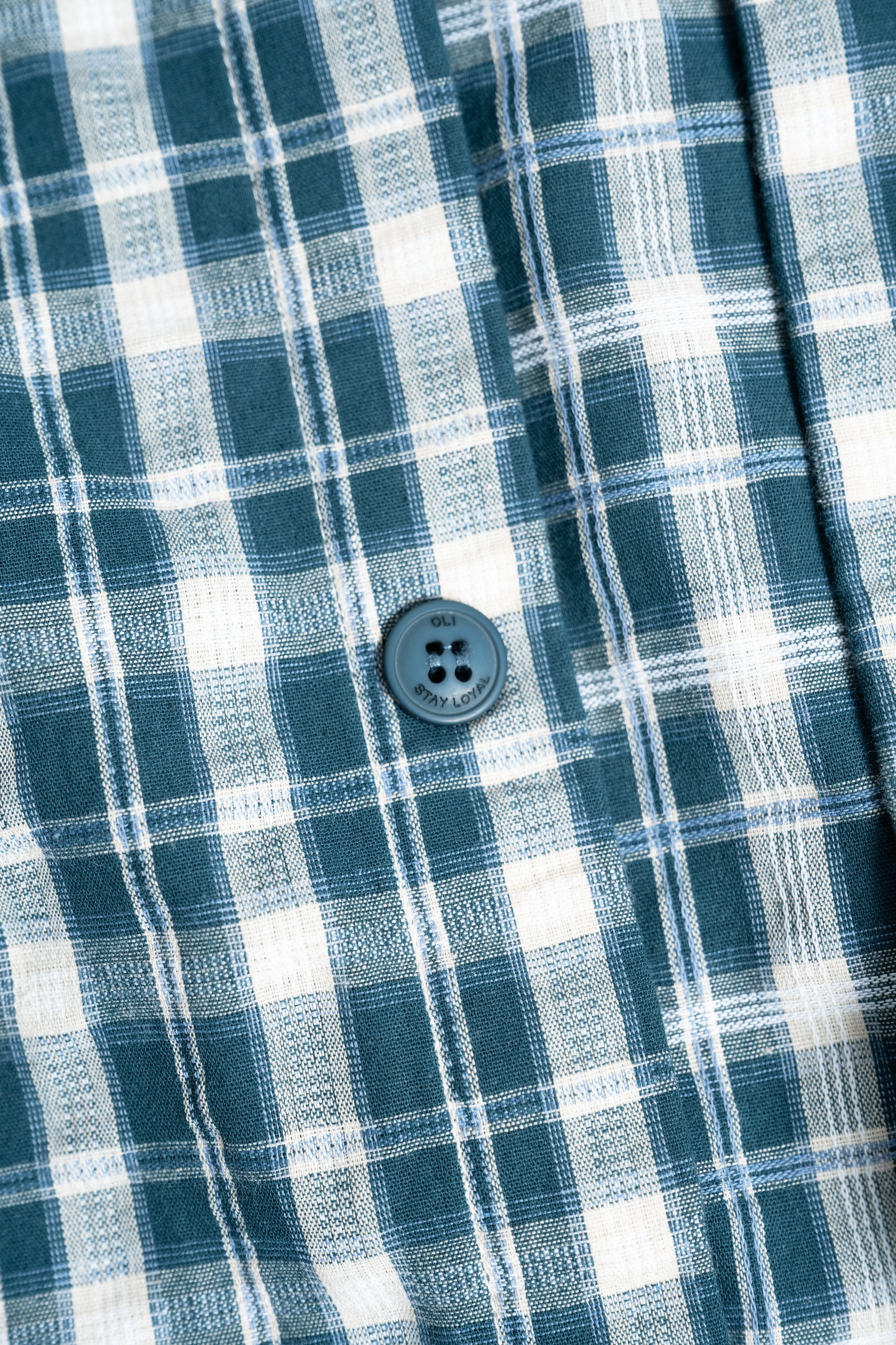 Plaid Long Sleeve Button Up - Teal - Image 8