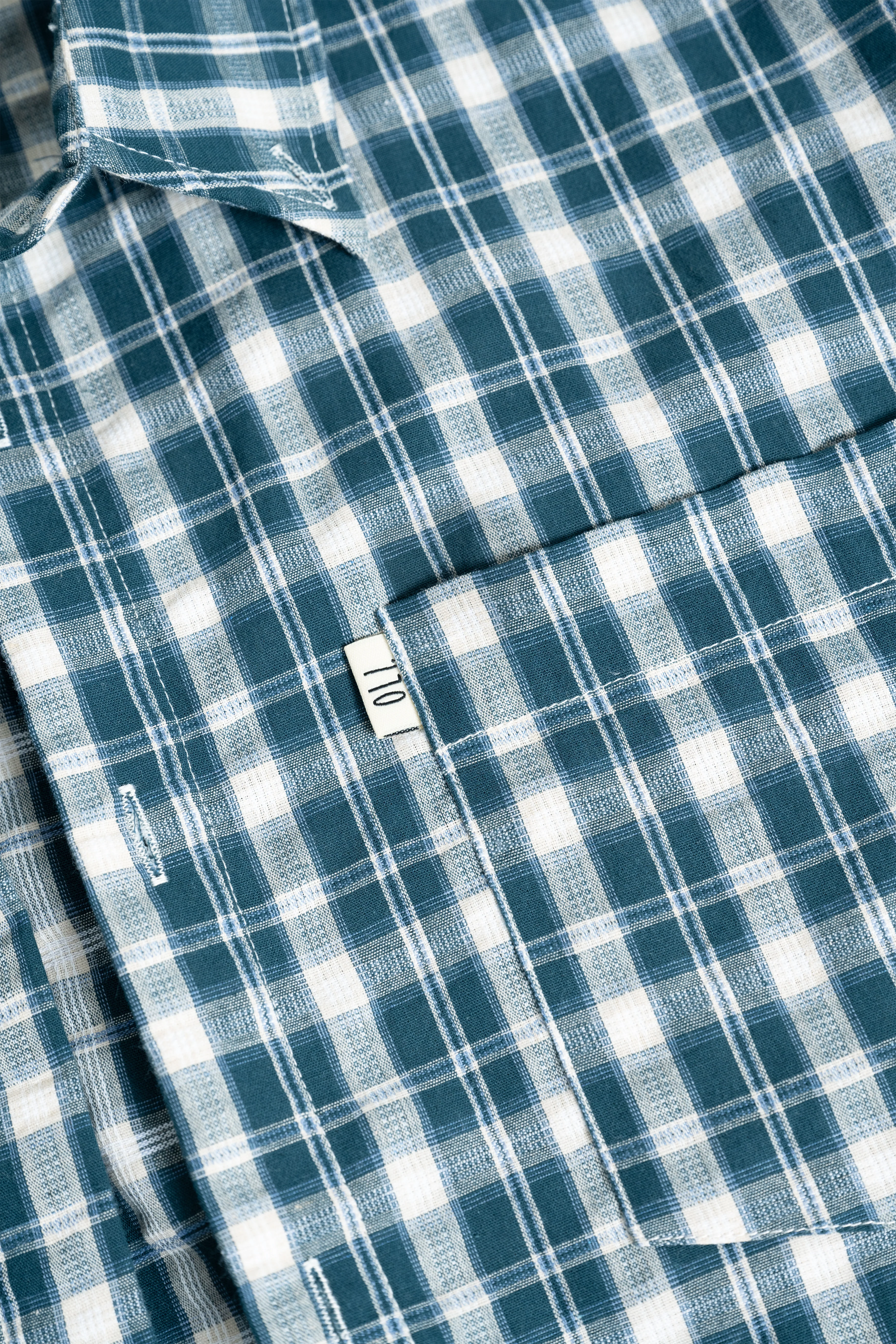 Plaid Long Sleeve Button Up - Teal - Image 9