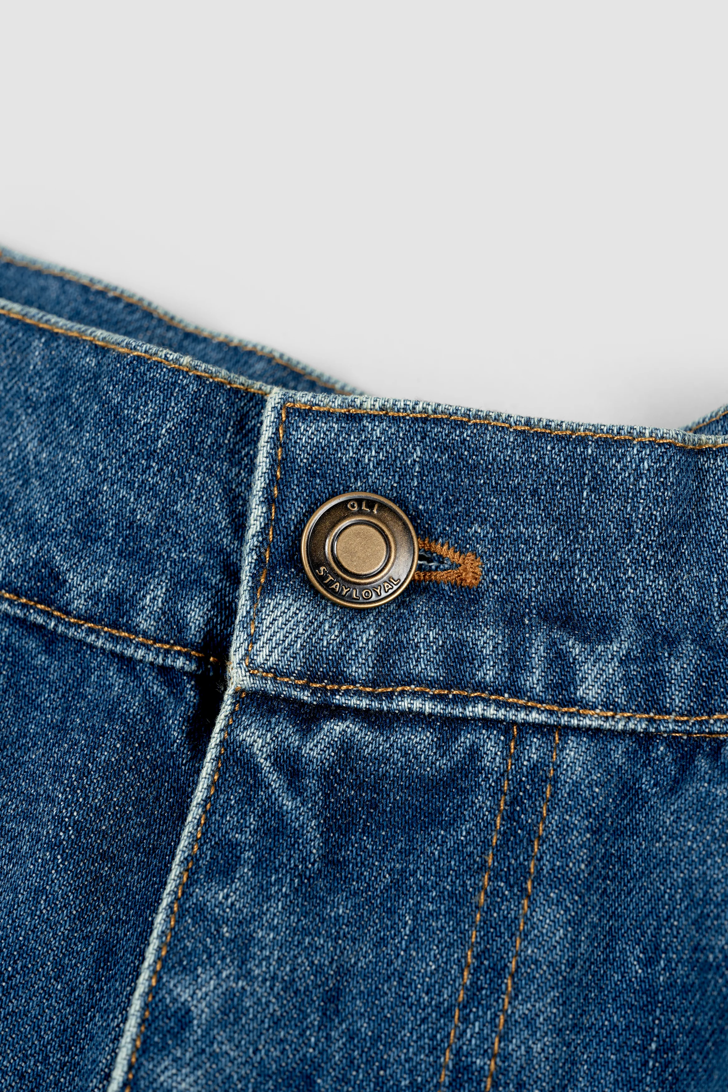 Pleated Denim Short - Indigo - Image 6
