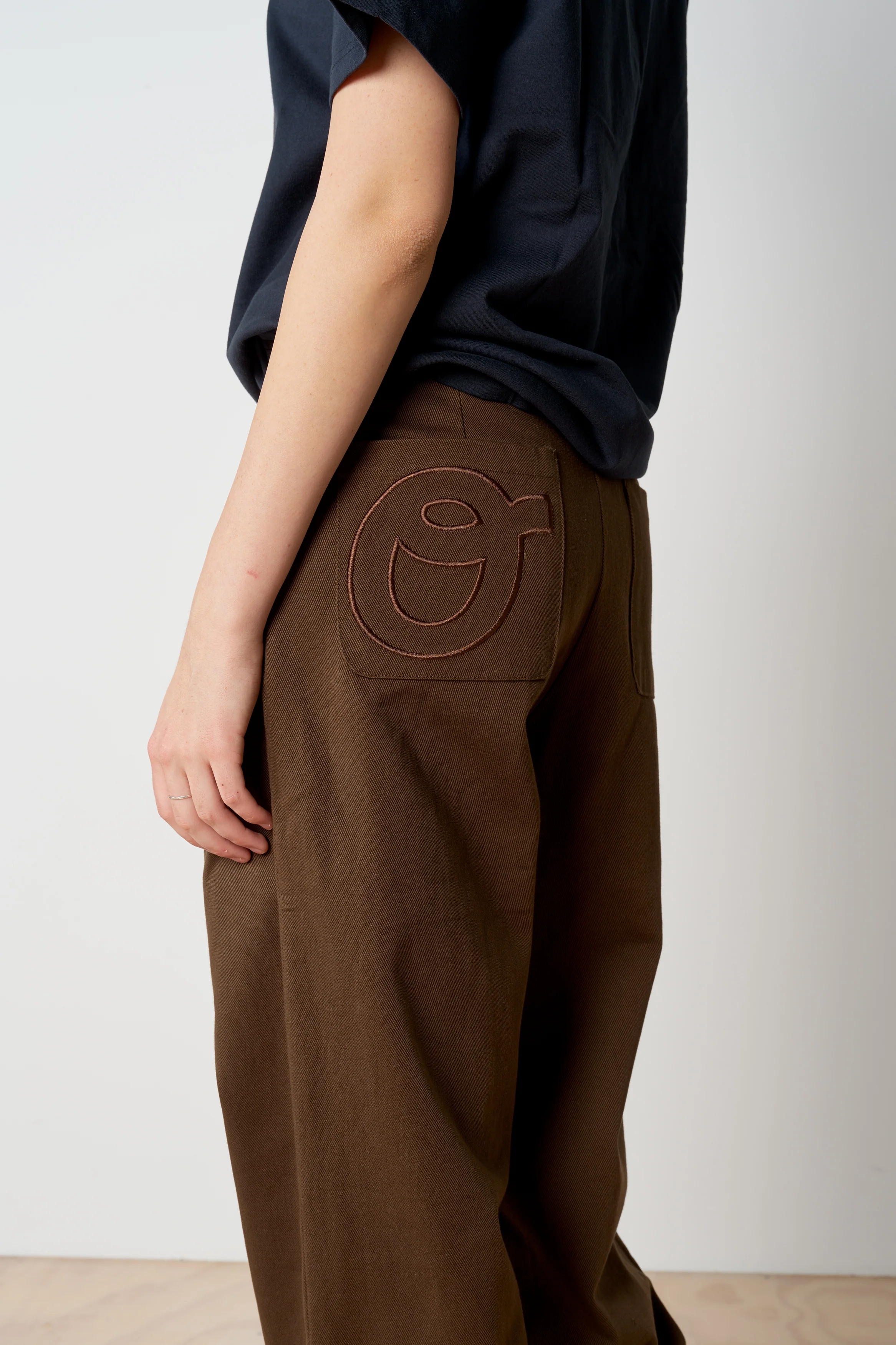Pleated Pant - Choc - Image 8