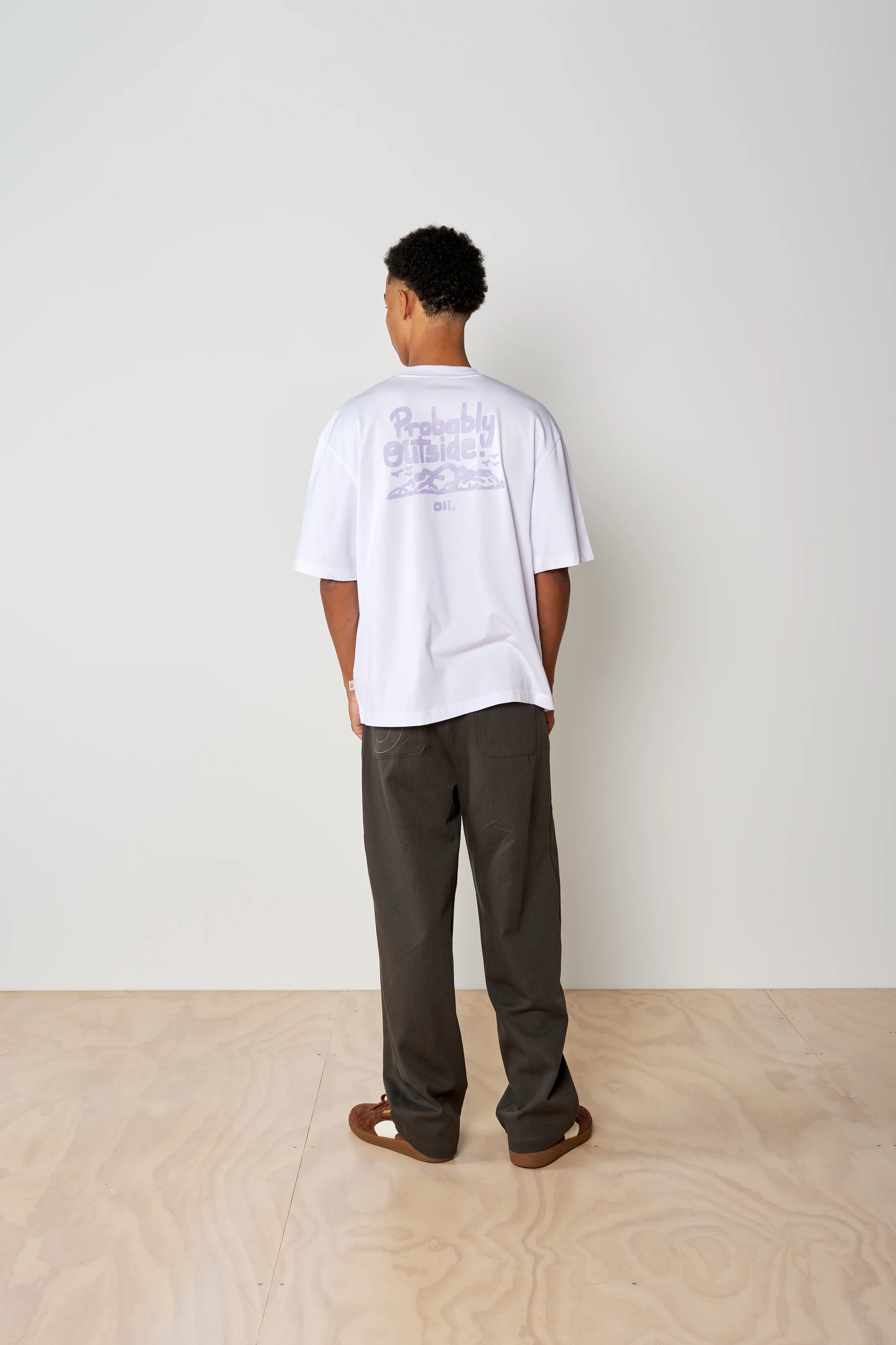 Probably Outside Back Print T - White - Image 3