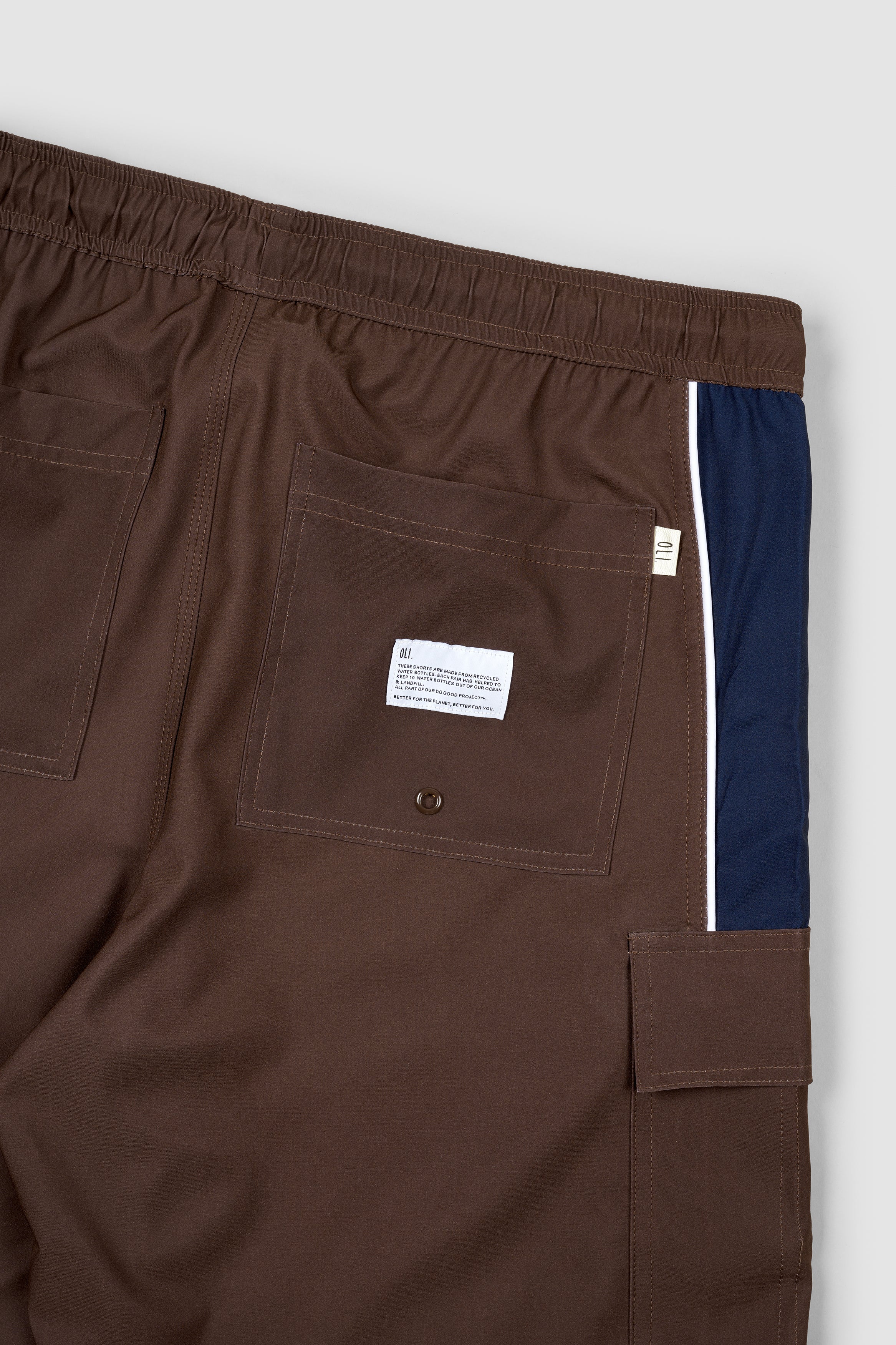 Recycled Board Shorts - Choc - Image 10