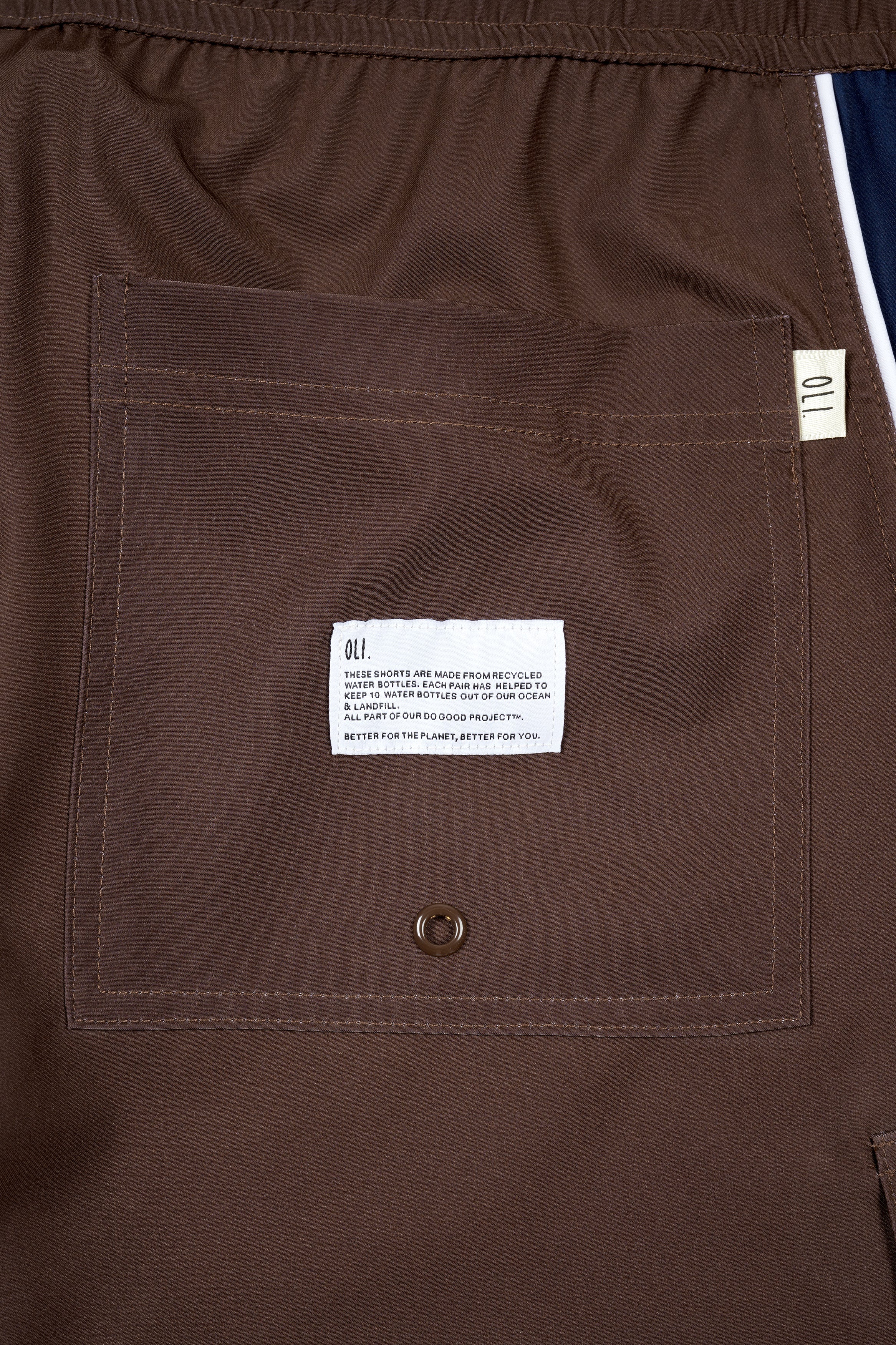 Recycled Board Shorts - Choc - Image 13