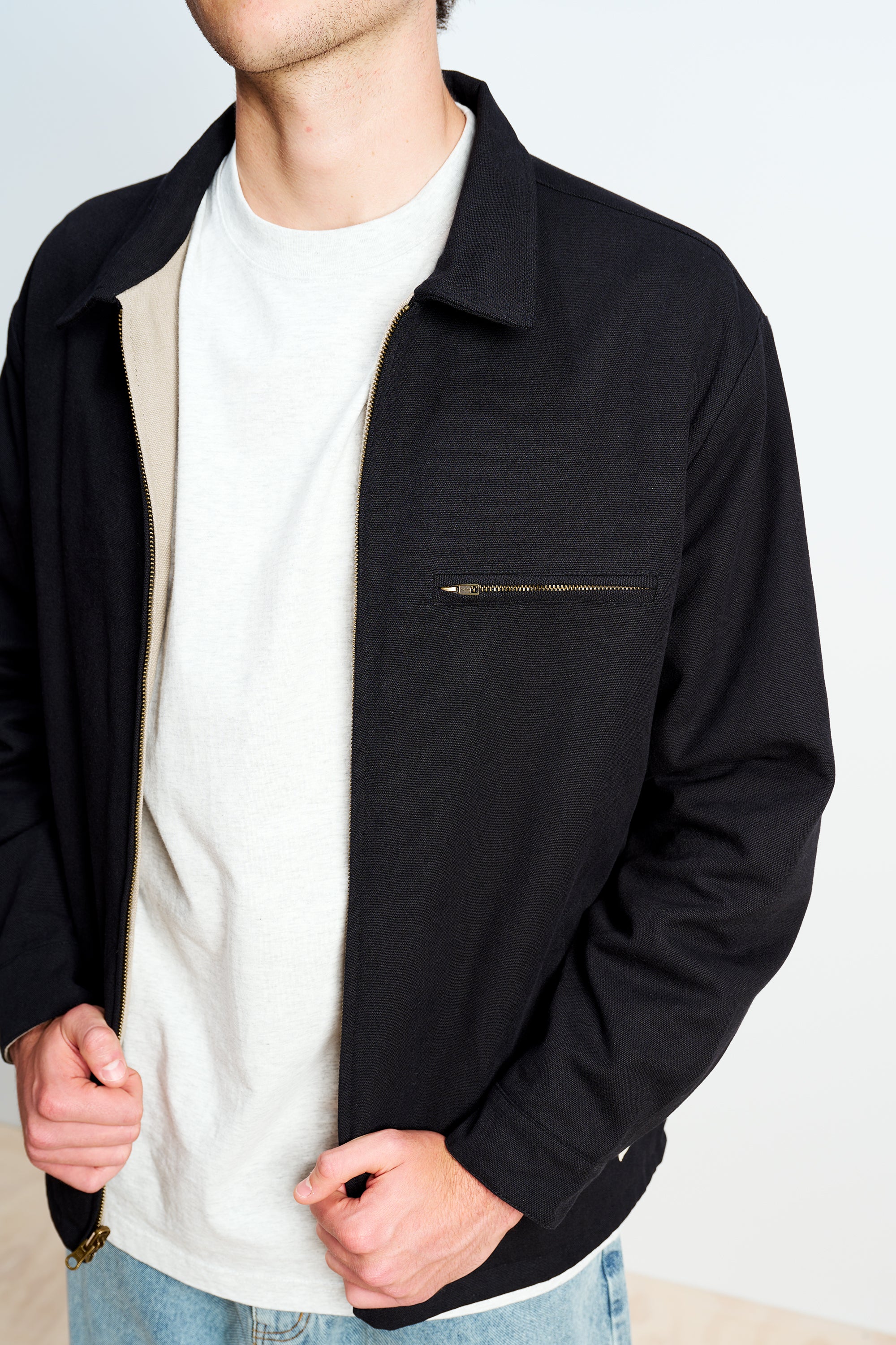 Reversible Kelpie Jacket - Black/Stone - Image 5
