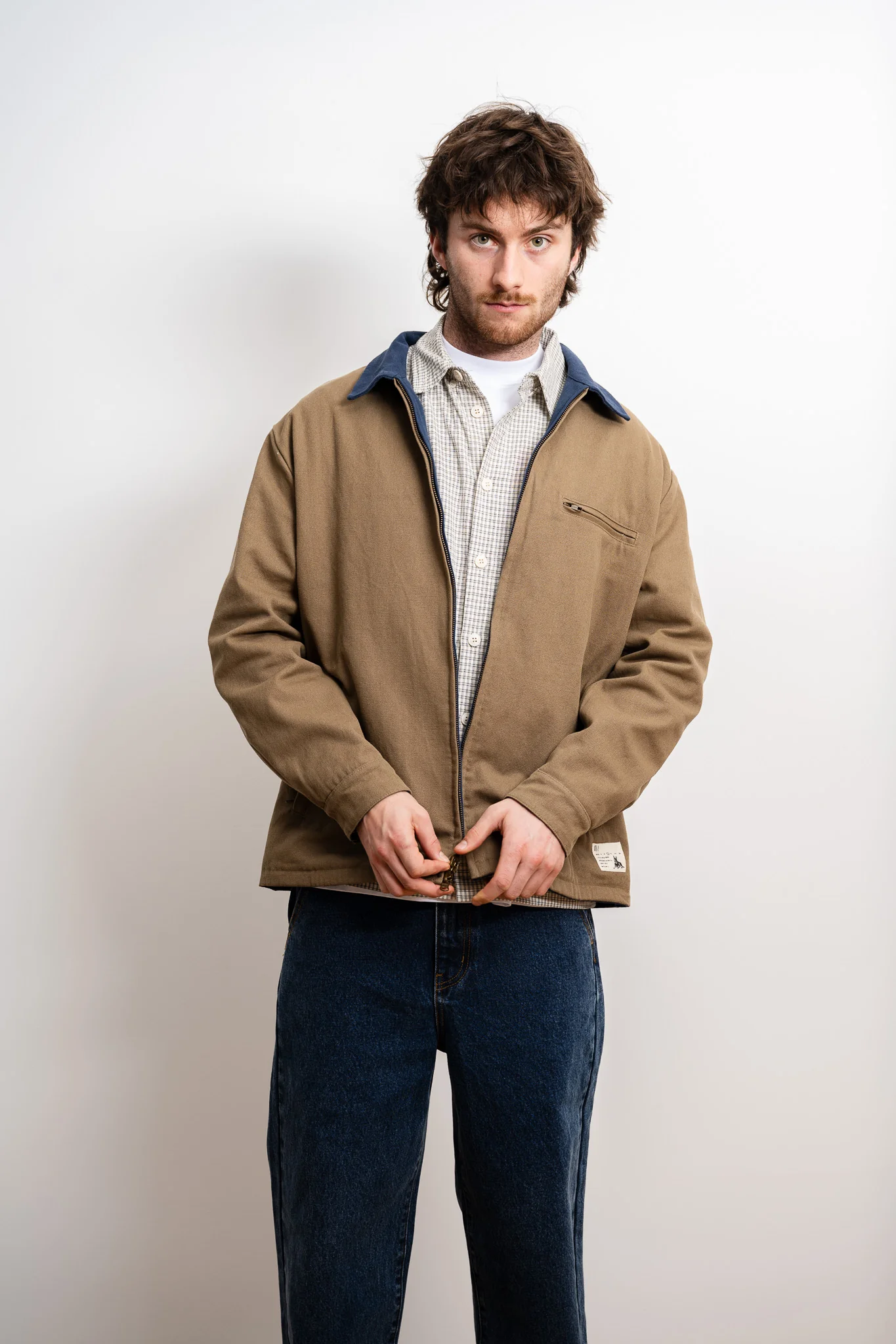Reversible Kelpie Jacket - Navy/Brown - Image 6